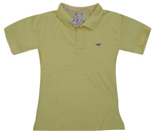 Camisa Polo Hollister Feminina Amarela MOD:70600
