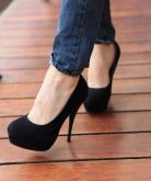 -Sapato plataforma preto