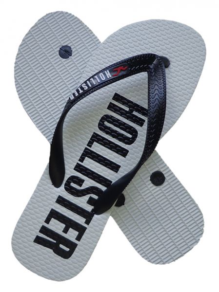 Chinelo Hollister Branco e Preto MOD:30105